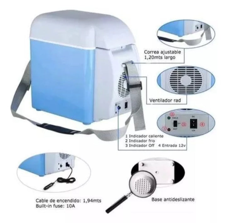 IceFlow™️ Refrigerador Cooler Nevera Auto Portátil